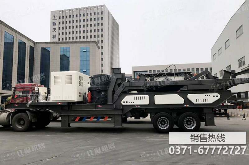 時產200噸移動破碎機，時產200噸移動破碎機